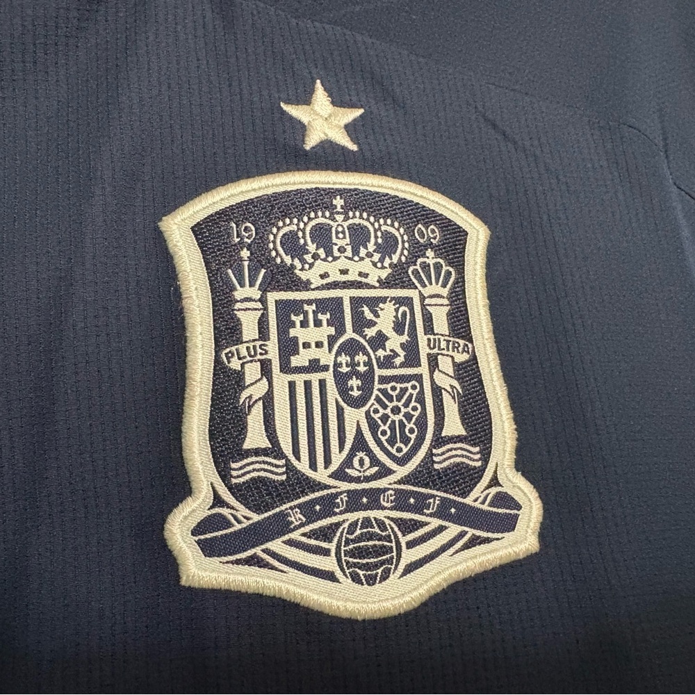 Adidas Men's Navy Windbreaker with Spain Crest